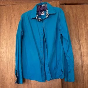 Royal highness equestrian button down shirt